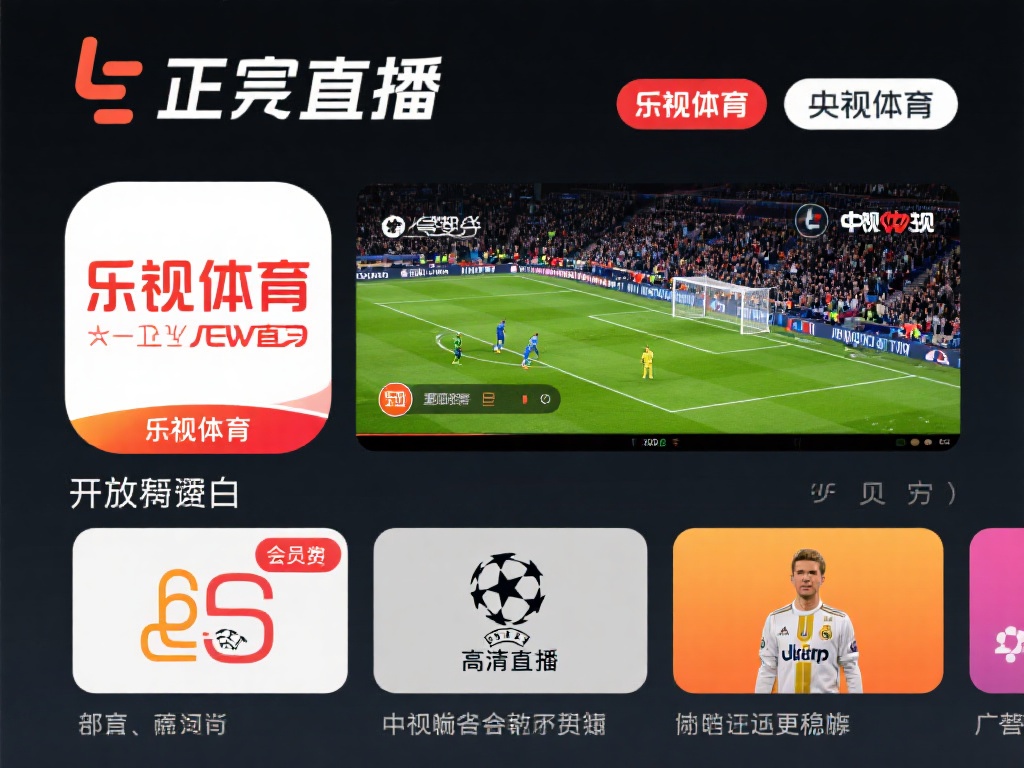 正规直播应用
一些体育直播应用，如乐视
